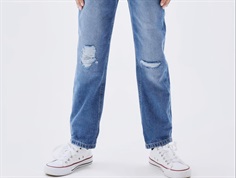 Name It medium blue denim mom shaped pants